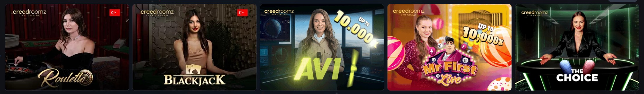 Roketbet canlı casino masaları