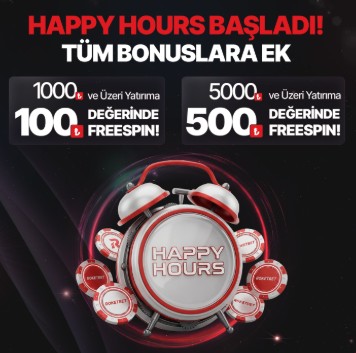 Roketbet happy hours freespin